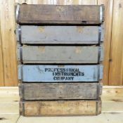 6 - 81mm mortar wood ammo boxes