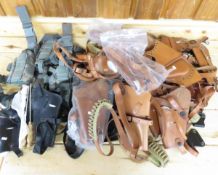 21 Assorted After Market leather & USGI Holsters