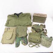 US Military Jacket, Straps, Bags, Ammunition Can