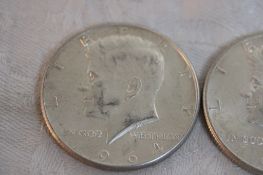 3 1964 Kennedy Silver Half Dollars