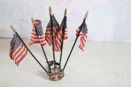 Metal Flag Auto Radiator Cap Topper 48 Star Flags