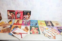 25 Playboy Magazines from 1970's