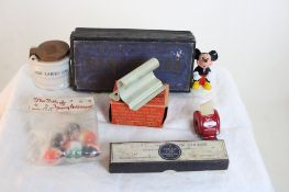 Marbles, Parcheesi, Bottle Opener, Toilet, Syringe