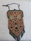 1920s Mandalian Mfg. Flapper Mesh Chain Purse