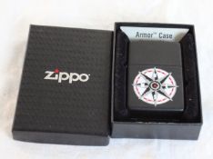 Zippo Lighter Armor Case Black Matte in Box Works