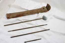 WWI Gun Cleaning Rod in Original Canvas Bag