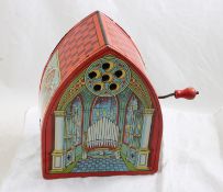 J Chein Cathedral Crank Musical Organ Player