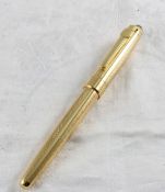 Luoshi Gold Tone Fountain Pen 22kt GP NIB