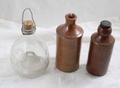 Gamon Fly Catcher, 2 Stoneware Bottles