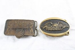 Coors Beer Banquet Brass Belt Buckle & 1 Other