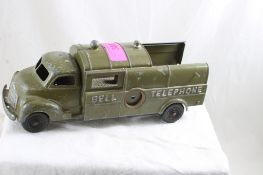 Hubley Kiddie Toy Telephone Truck 12