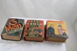 3 Big Little Books 30's Li'l Abner, Dick Tracy,