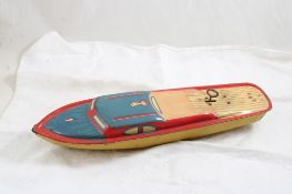1950s Lindstrom Tin Litho Windup Boat 15