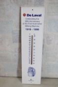 De Laval 1918-1998 Metal Advertising Thermometer