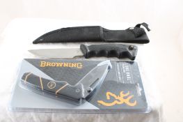 Browning Folding Knife NIP, Fixed Blade 11