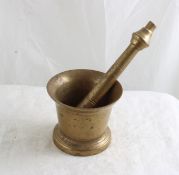 Heavy Brass Mortar & Pestel Apothecary