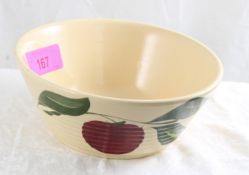 Watt Apple Advertising Bowl Schaffner Oil Wisc.