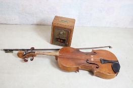 P O Box Door Bank, Johann Strauss, Jr. Violin, Bow