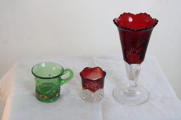 1863, 1906, 1907 Ruby Flash & Other Souvenirs