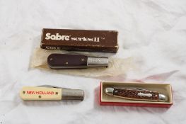 4 Pocket Knives Sabre Barlow USA NIB, Plus