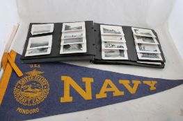 Old Navy Photograph Album & Felt Pennant