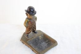 1930's Black Americana Brass Nodder Ashtray