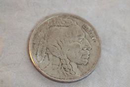 1 Oz. .999 Silver Round Indian/Buffalo
