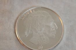 1 Oz. .999 Silver Round Indian/Buffalo