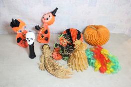 Vintage Halloween Crepe Paper 3-D & More