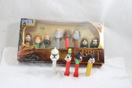 The Hobbit Pez Series NIB, 4 Loose Pez Containers