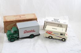 2 Ertl Diecast Truck/ Van Banks