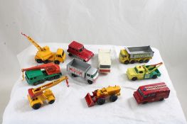10 Vintage Matchbox Trucks