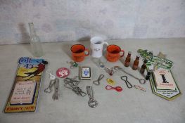 Vintage Beer Collectibles Openers, Shakers, Other