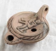 Ancient Roman Erotic Clay Oil Lamp 4