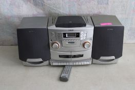 Sony Stereo System Boom Box CD/Radio/Cassette