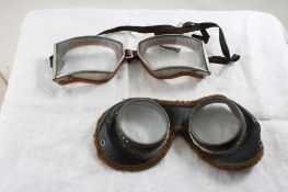 2 Pair Military, Racing Goggles