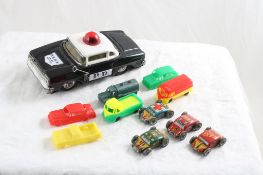 Vintage Miniature Toy Tin & Plastic Cars