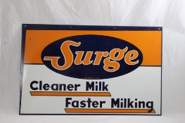 Surge Cleaner Milk Faster Milking Metal Sign