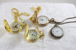 4 Pocket Watches- Standard, Geneva, VonHattenberg
