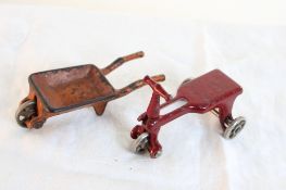 Cast Iron Trike #12, Kilgore Cast Iron Wheelbarrow