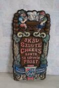 Heileman's Old Style Beer Embosograph Sign