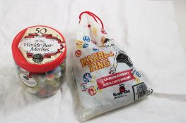 Jar of Marbles & Bag of Marbles