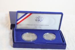 1986 S Liberty Commemorative Two-Coin Proof Set