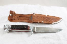 G.C. Co. Solingen Germany #442 Fixed Blade Knife