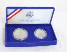 1986 S Liberty Commemorative Two-Coin Proof Set