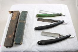 3 Vintage Straight Razors Imperial, Ontario, Spike