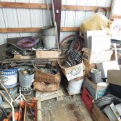 Large pile of scrap metal, wire & more