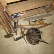 Vintage Axe's & Pick Axe's, handles, parts & more