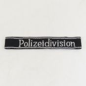 WWII German Polizeidivision Cuff Title