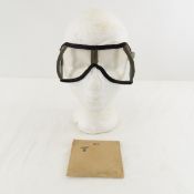 WWII German disposable goggles in paper sleeve